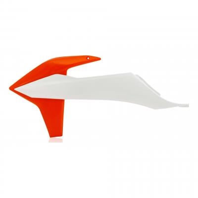 Ouïes de radiateur Acerbis KTM 450 SX-F 19-22 Blanc/Orange Brillant