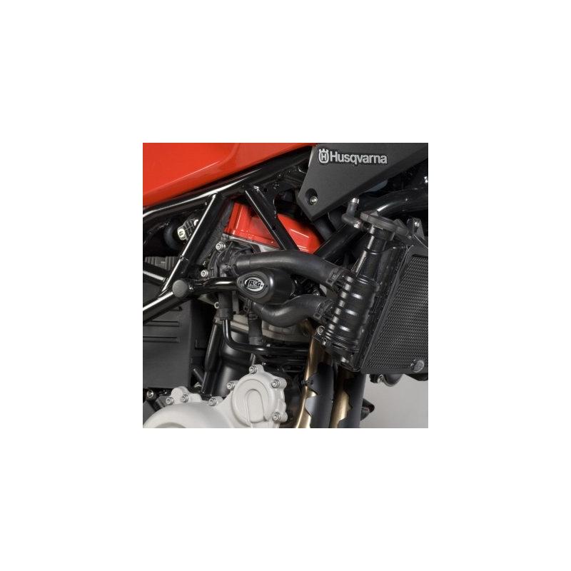 Tampons de protection R&G Racing Aero noir Husqvarna Nuda 900 12-13