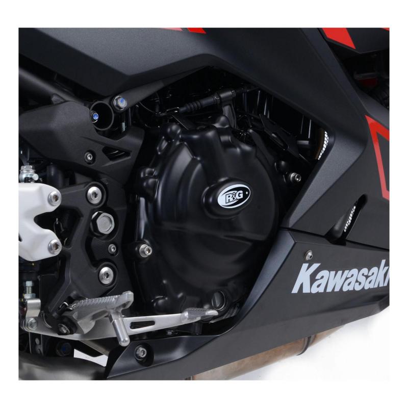 Couvre carter droit (embrayage) R&G Racing noir Kawasaki Ninja 400 18-