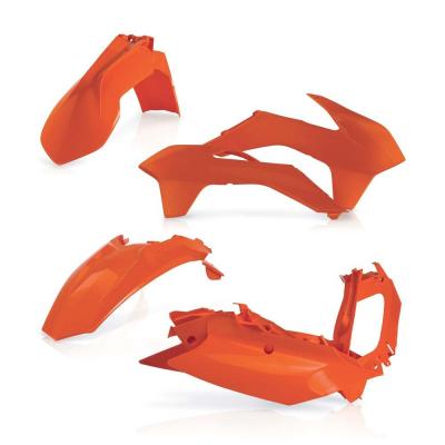 Kit plastique Acerbis KTM 125/200/250/300 EXC 14-16 Orange Brillant