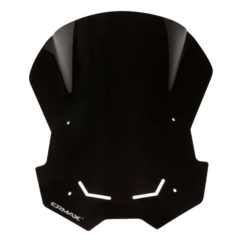 Pare-brise Ermax haute protection 44 cm Yamaha Tracer 9 2025 noir foncé opaque