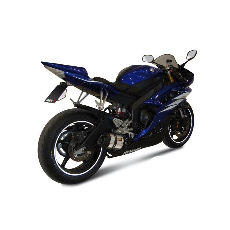 Silencieux MIVV Suono inox / casquette carbone Yamaha YZF-R6 06-