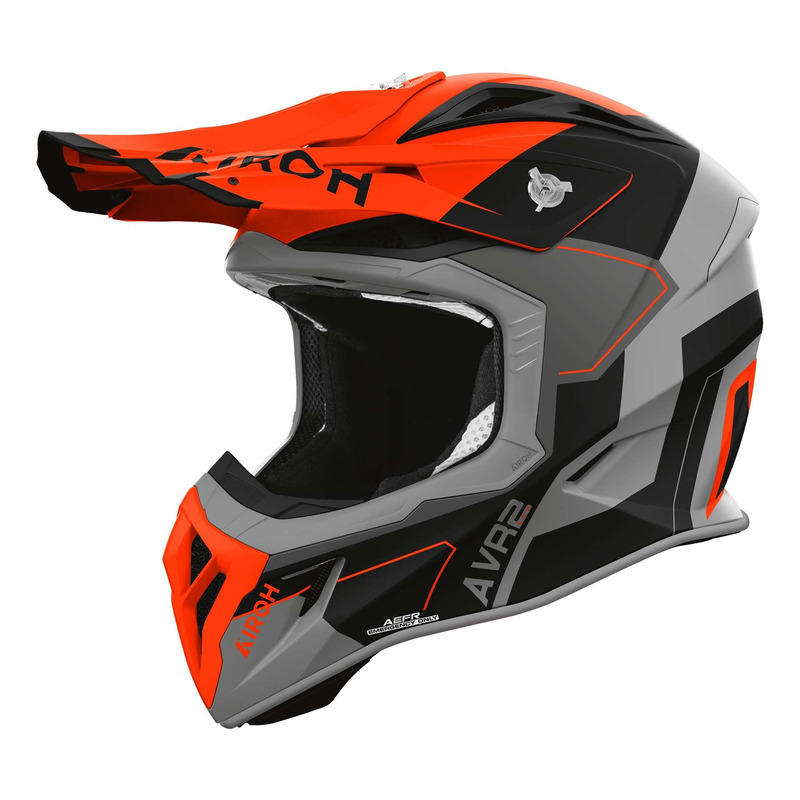 Casque cross Airoh Aviator Ace 2 Shield orange matt
