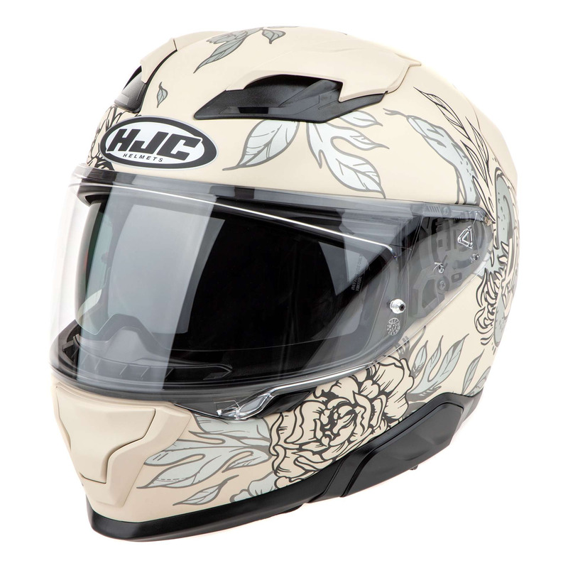 Casque intÃ©gral HJC F71 Eliz MC8 beige/gris mat- XS