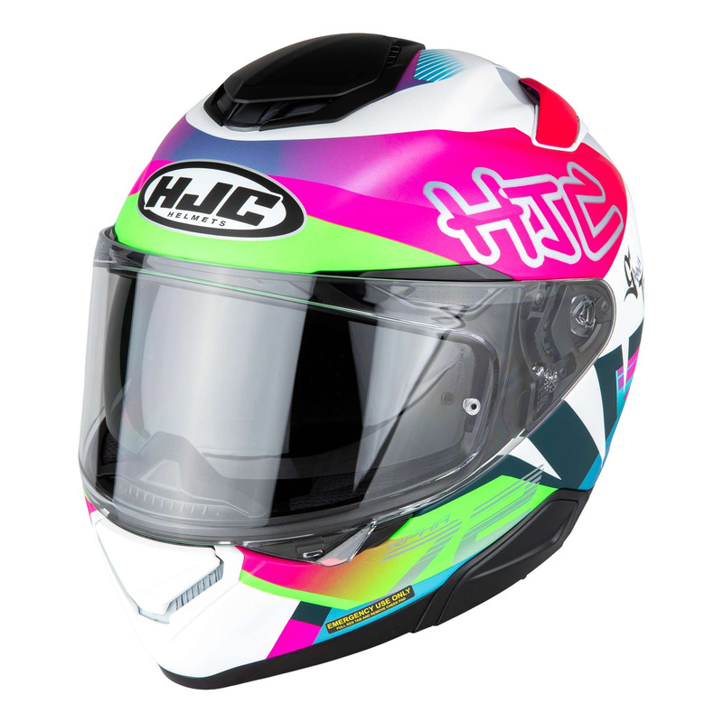 Casque intÃ©gral HJC RPHA72 Goldy MC84SF vert/rose/violet mat- XL