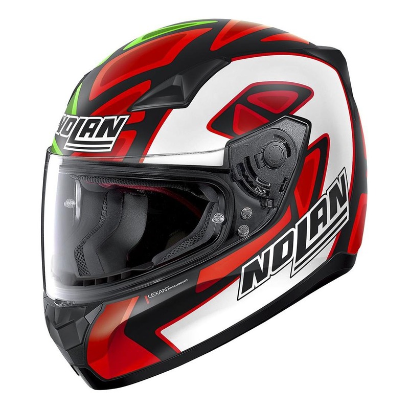 Casque intégral Nolan N60-5 Gemini Réplica D.Petrucci Misano vert/bl