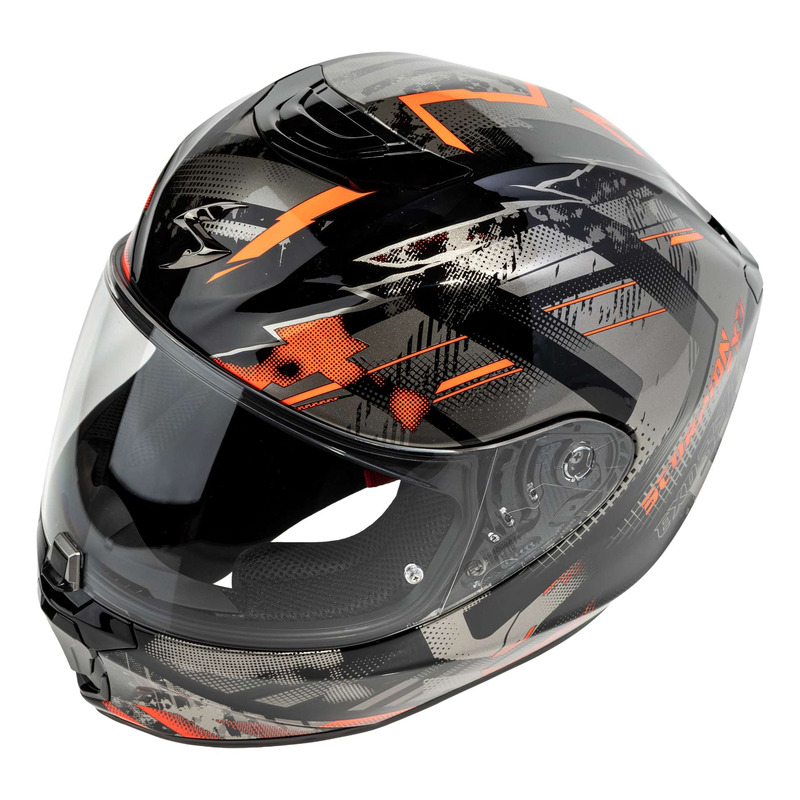 Casque intégral Scorpion Exo-391 Clutter black/red