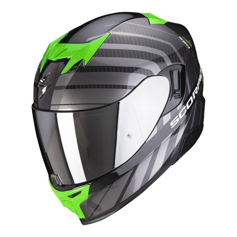 Casque intégral Scorpion EXO-520 Air Shade noir/vert- S