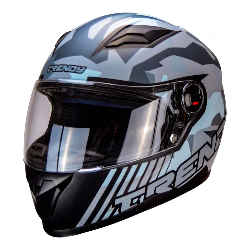 Casque intégral Trendy T-503 gris / noir mat- XS