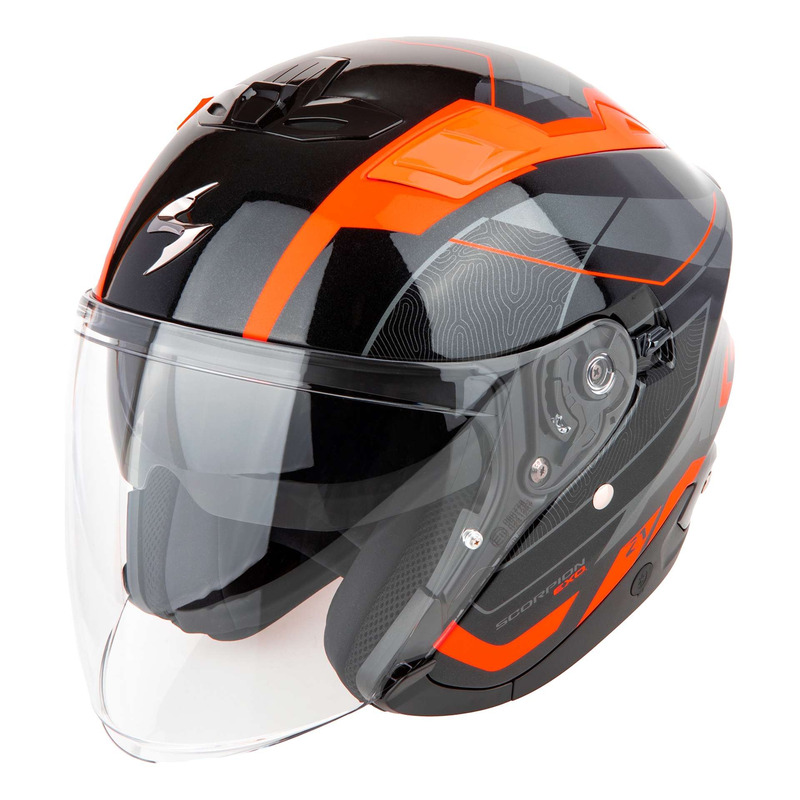Casque jet Scorpion Exo-Z1 Vue black/red