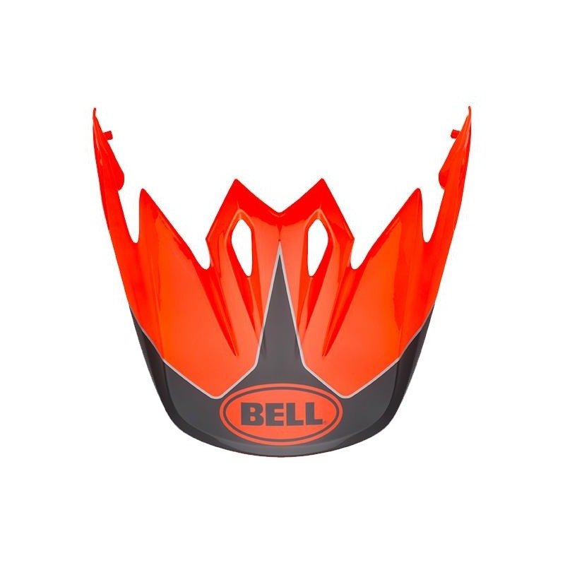 Casquette de casque cross Bell MX-9 Adventure Stryker Flo orange