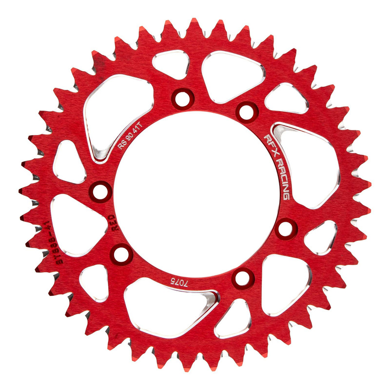 Couronne RFX Pro Trials en Aluminium Anodisé Rouge D41/520 pour Gasgas TXT 91-01