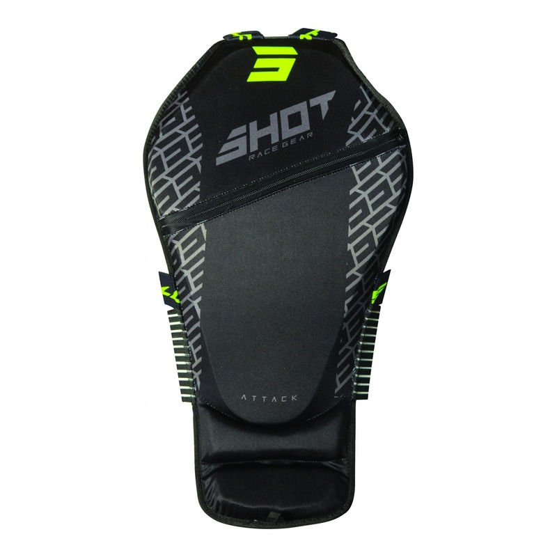 Dorsale Shot Attack noir/jaune (Homologation FFM)- S
