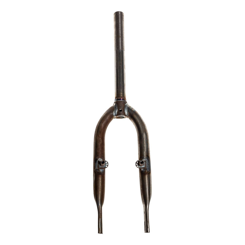 Fourche rigide vélo BMX pivot fileté 1" (int 22,2mm) blocage rapide et frein V-brake
