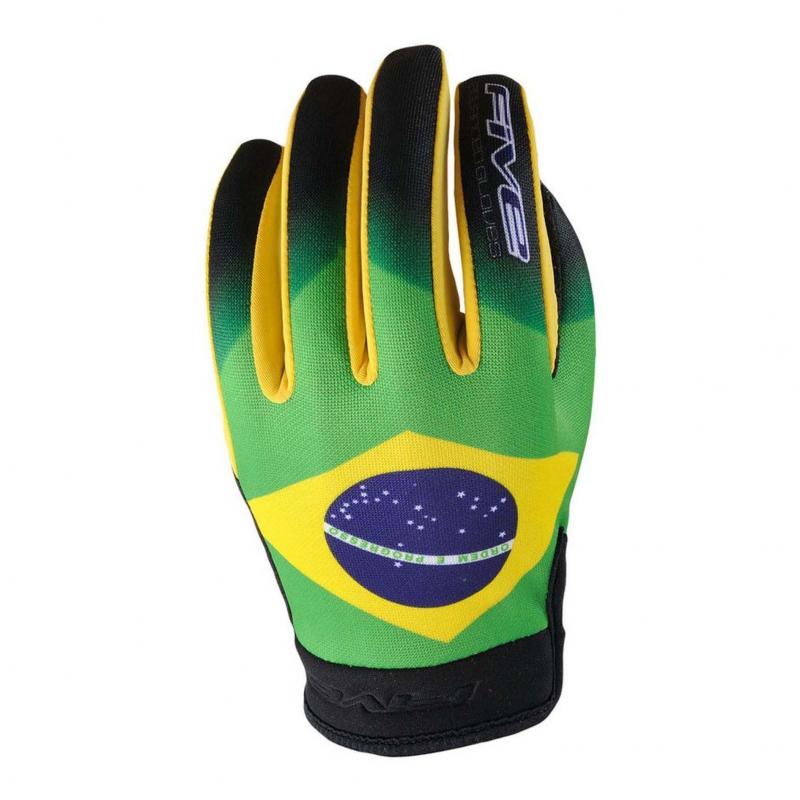 Gants Five Planet Patriot Brésil- S