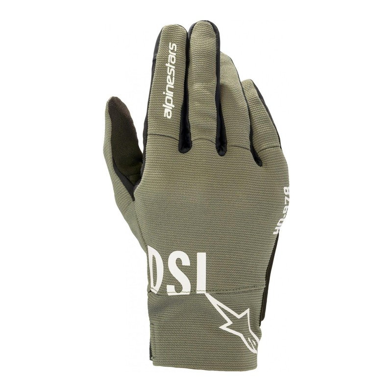Gants textile Diesel/Alpinestars AS-DSL Shotaro militaire vert- S
