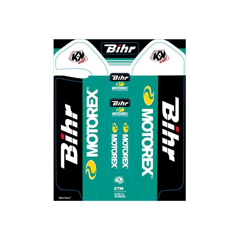 Kit de déco de fourche Kutvek Bihr/Motorex KTM SX-SXF