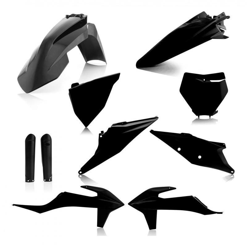 Kit plastique complet Acerbis KTM 125 SX 19-22 Noir Brillant