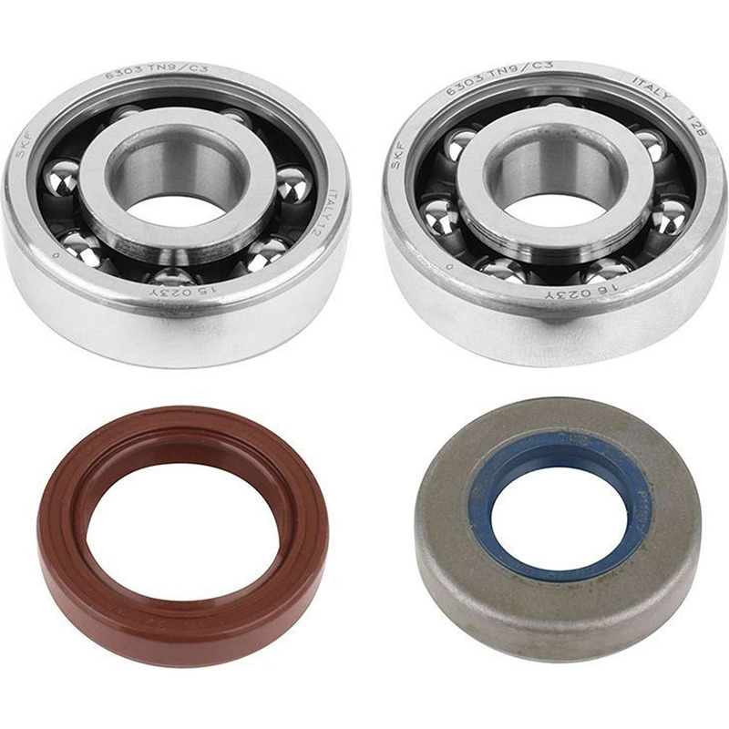 Kit Roulements de vilebrequin AM6 - SKF 6303 C3 TN9 Polyamide + Joint