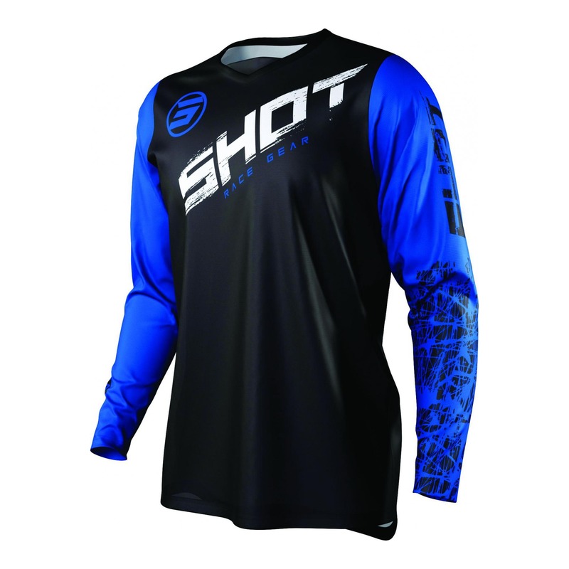 Maillot cross Shot Devo Slam bleu- S