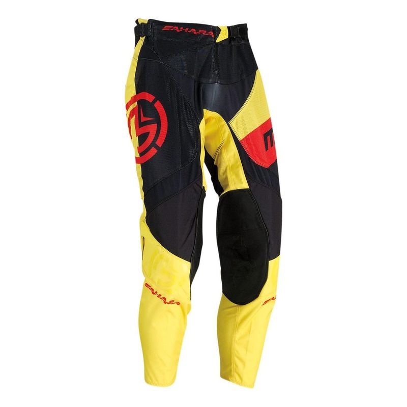 Pantalon cross Moose Racing Sahara noir/jaune/rouge- 32