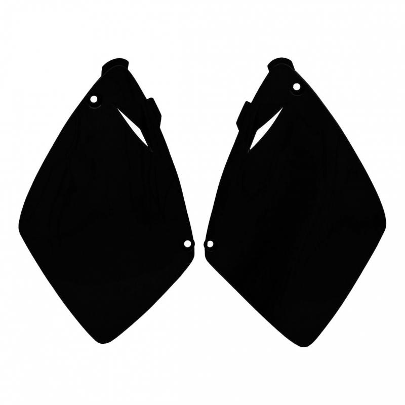 Plaques numéro latérales RTech noires pour KTM SX 125 98-03