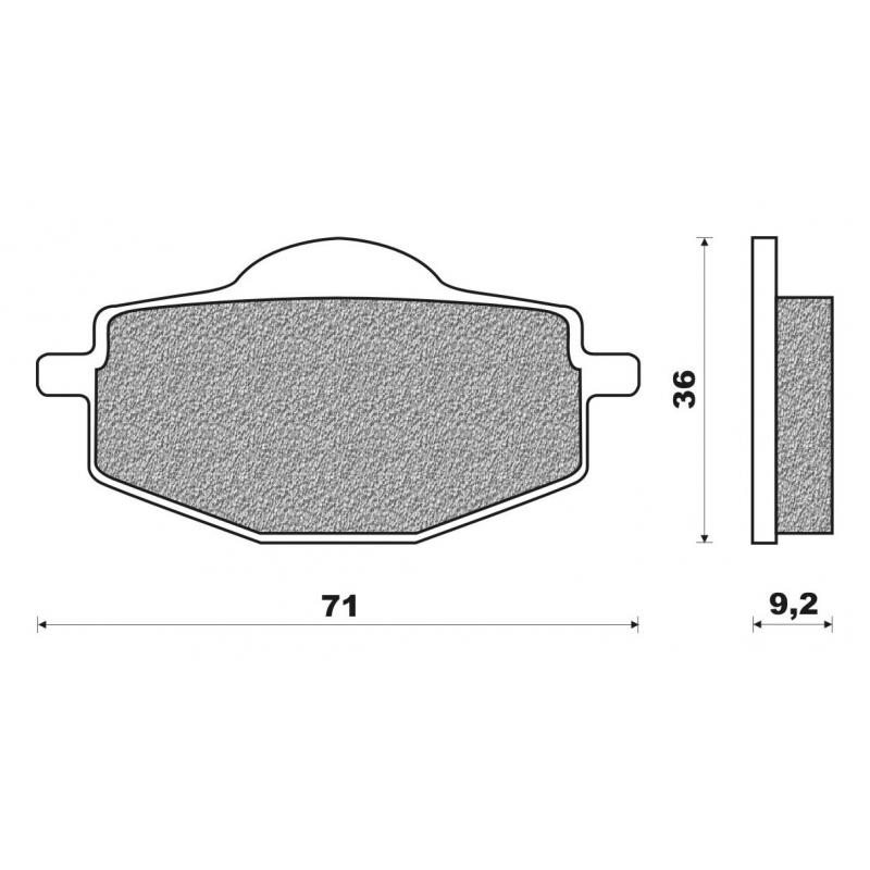 Plaquettes de frein Newfren FD0124TS pour Mbk X-Power 99-03 / TZR 99-0