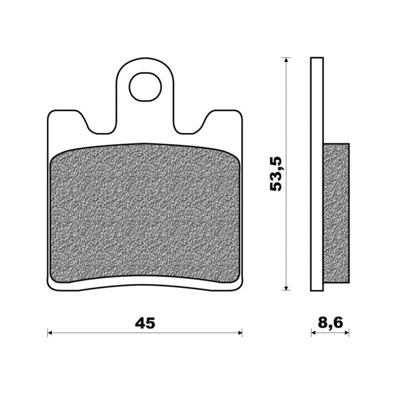 Plaquettes de frein Newfren Sport organique FD.0264 BKS