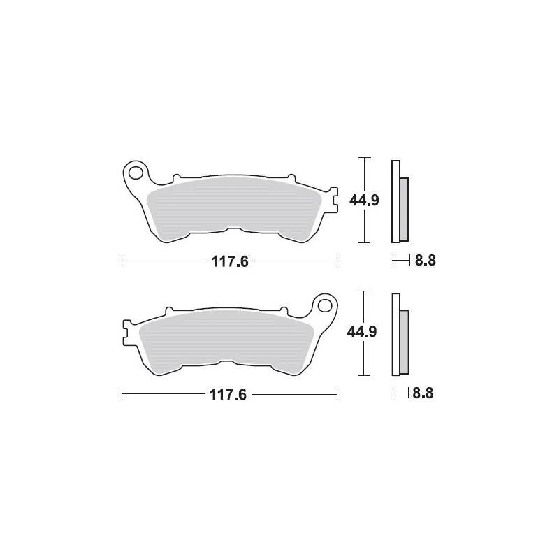 Kit pastiglie freno, Freno a disco Assale posteriore per BMW HONDA C SH