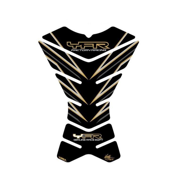 Protection de réservoir Motografix noir/or Yamaha 4 pièces