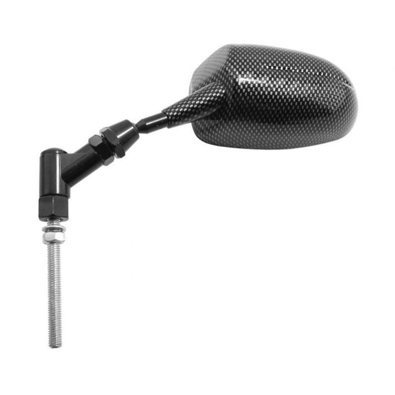 Rétroviseur Vicma gauche ovale F1 carbone brillant