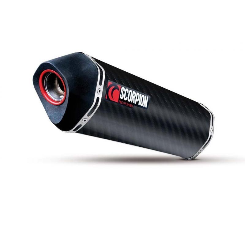 Silencieux homologué Scorpion Serket carbone pour Kawasaki Versys 100