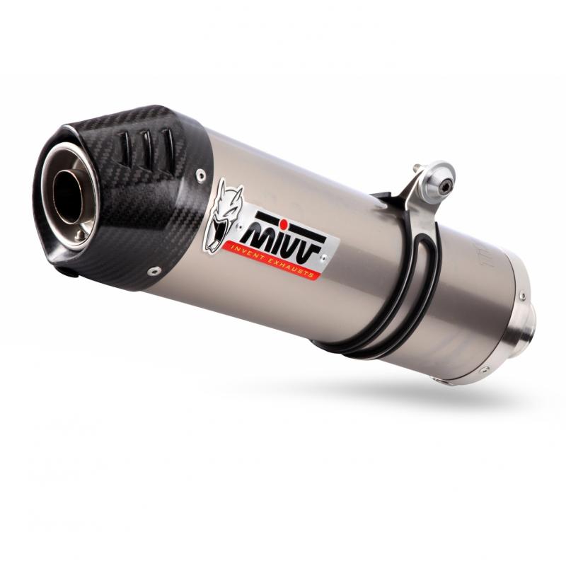 Silencieux MIVV Oval titane / casquette carbone Suzuki DL1000 V-Strom