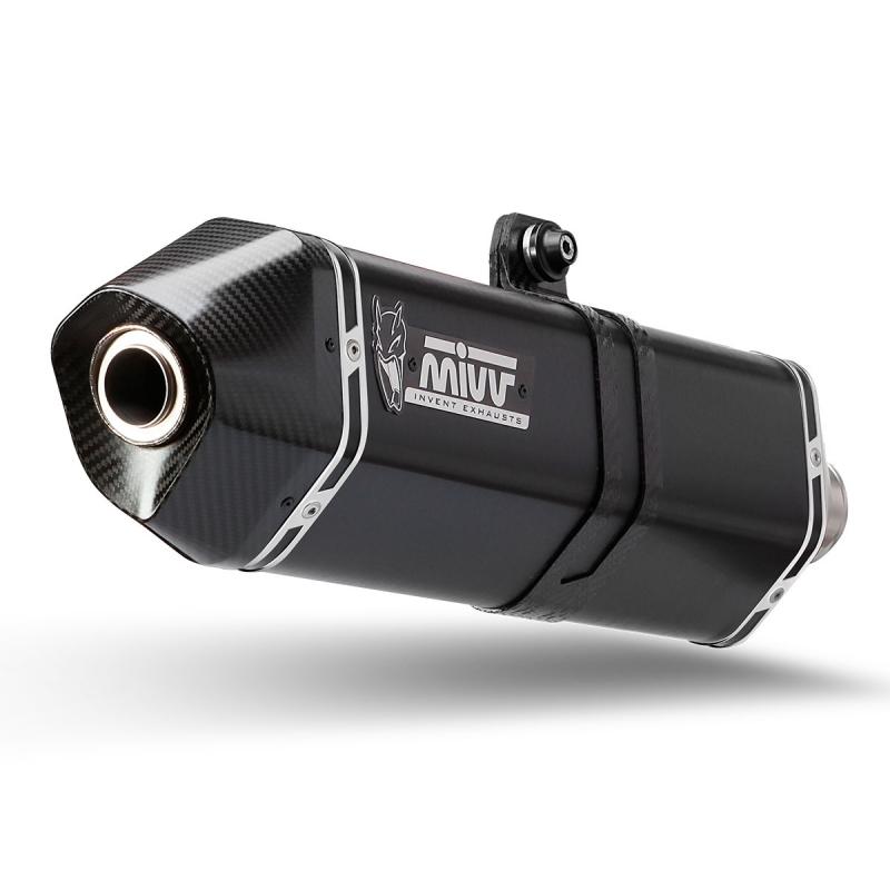 Silencieux MIVV Speed Edge finition inox noir pour Honda CRF1000L Afri
