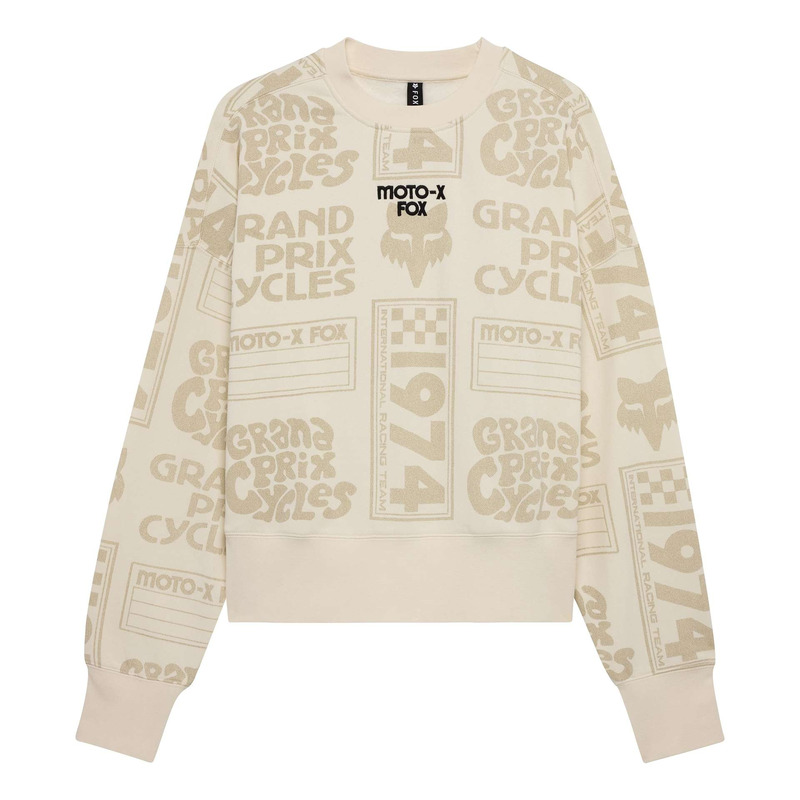 Sweat femme Fox Racing Women Circa 74 Oversized off white