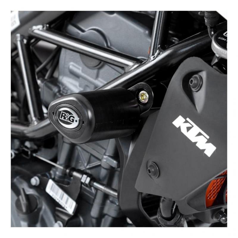 Tampons de protection R&G Racing Aero noir KTM Duke 390 13-18
