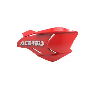 plastique de remplacement Acerbis pour protège-mains X-Factory rouge/Blanc Brillant