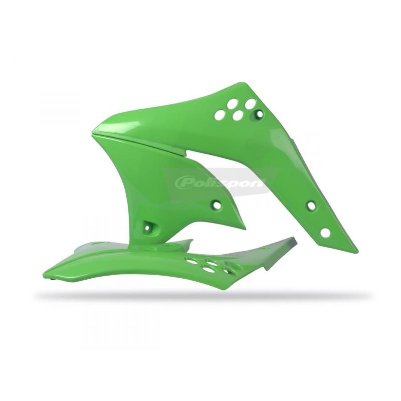 Ouïes de radiateur Polisport Kawasaki 450 KX-F 06-08 vert