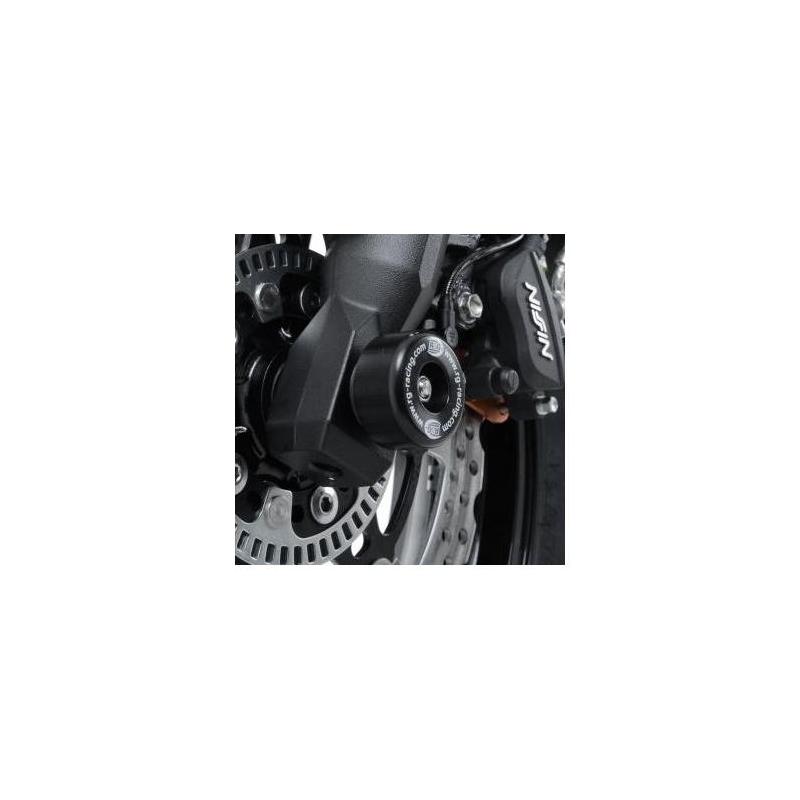 Tampons de protection de fourche R&G Racing noirs Kawasaki Versys 650 15-16