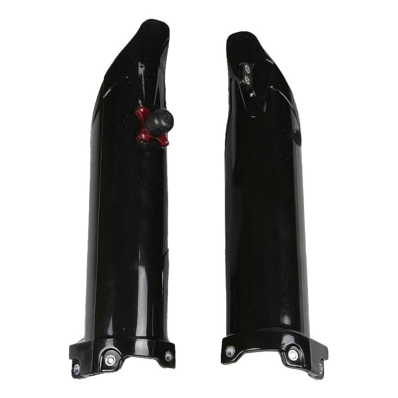 Protection de fourche + kit départ UFO Kawasaki 250 KX-F 09-12 noir