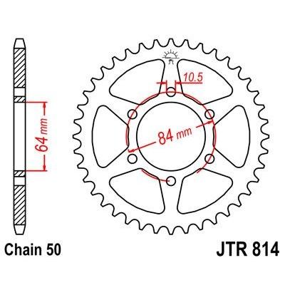 Couronne JT Sprockets Acier pas 530 45 dents - Pour Suzuki GSX 400 82-87