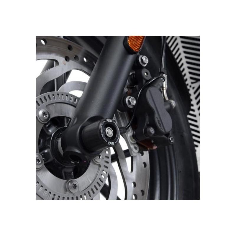 Tampons de protection de fourche R&G Racing noirs Triumph Street Twin