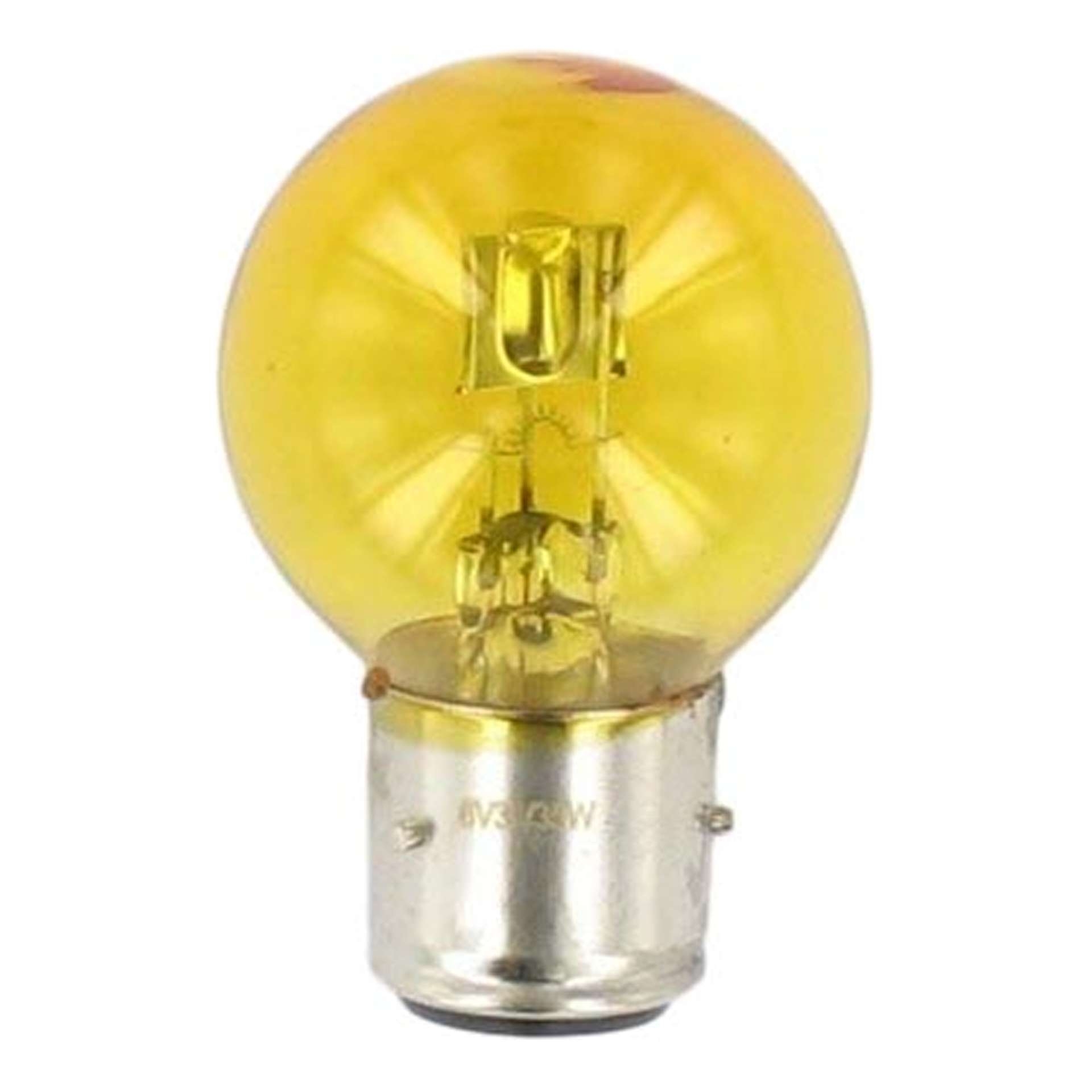 Ampoule 6V/35/35W, socle: BA20d jaune