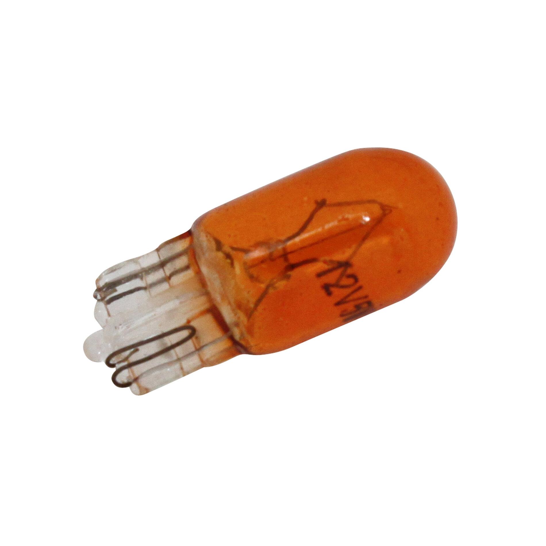 Ampoule T10 W2.1x9.5D Wedge 12V 5W Orange - Pièces Electrique sur La  Bécanerie