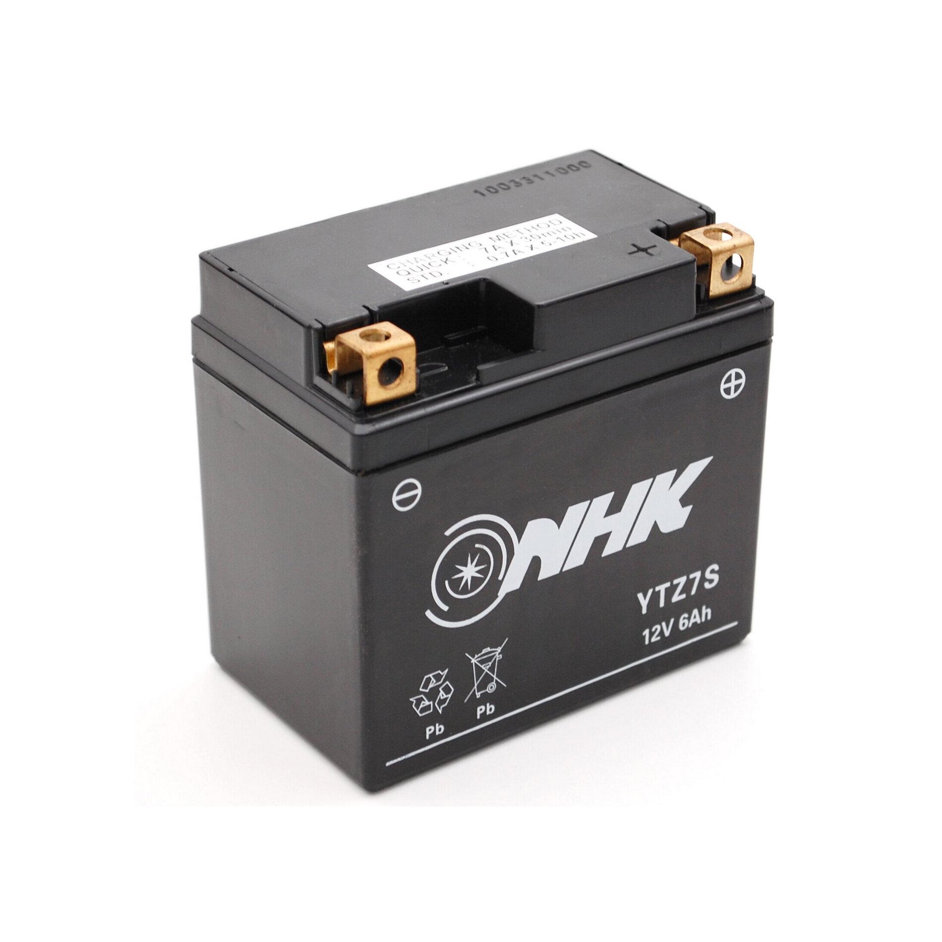 Batterie Gel NHK NTZ7S 12V 6Ah sans entretien - Pièces Electrique