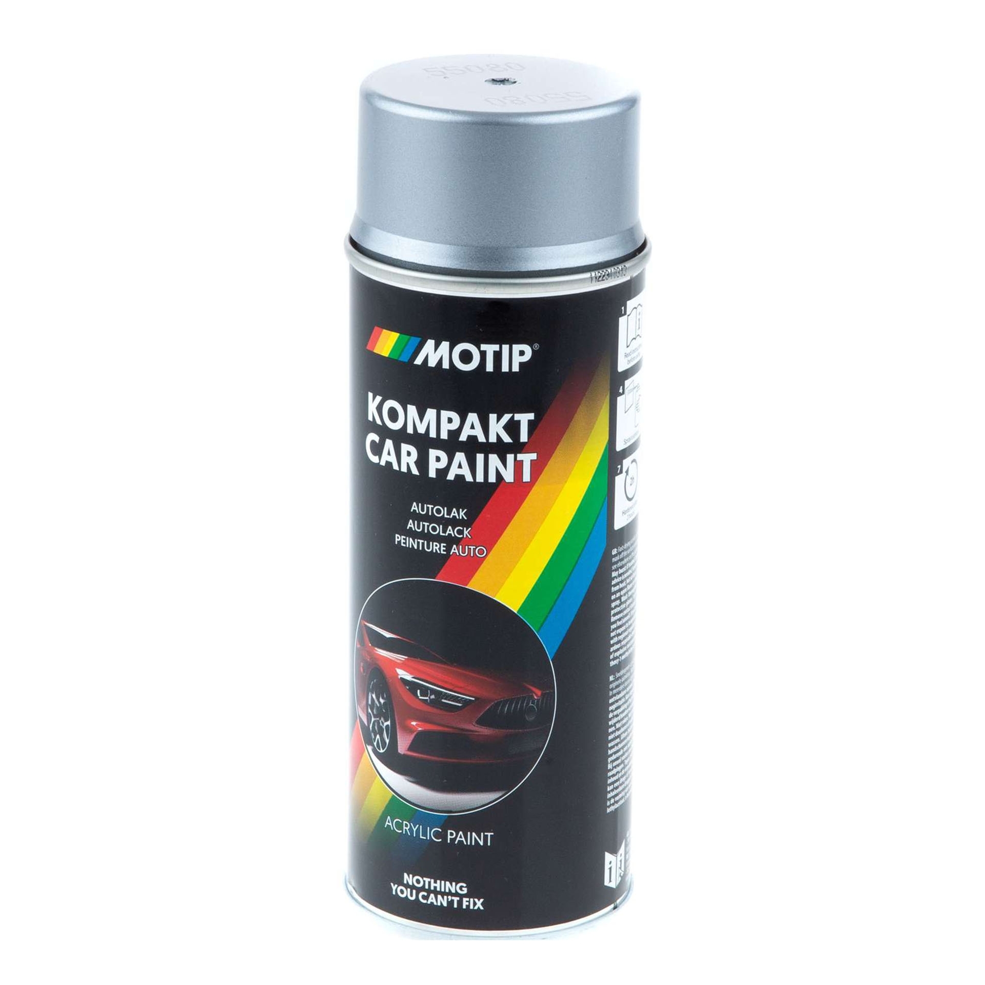 Bombe peinture noir mat Motip 400ml - Peinture sur La Bécanerie