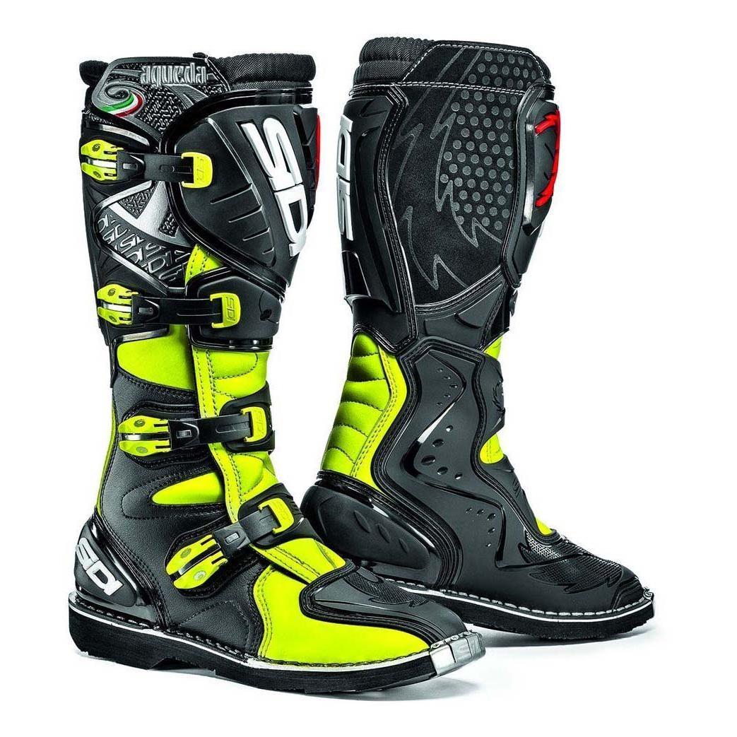 cross Sidi Jaune FluoNoir Bottes Agueda rodCexBW