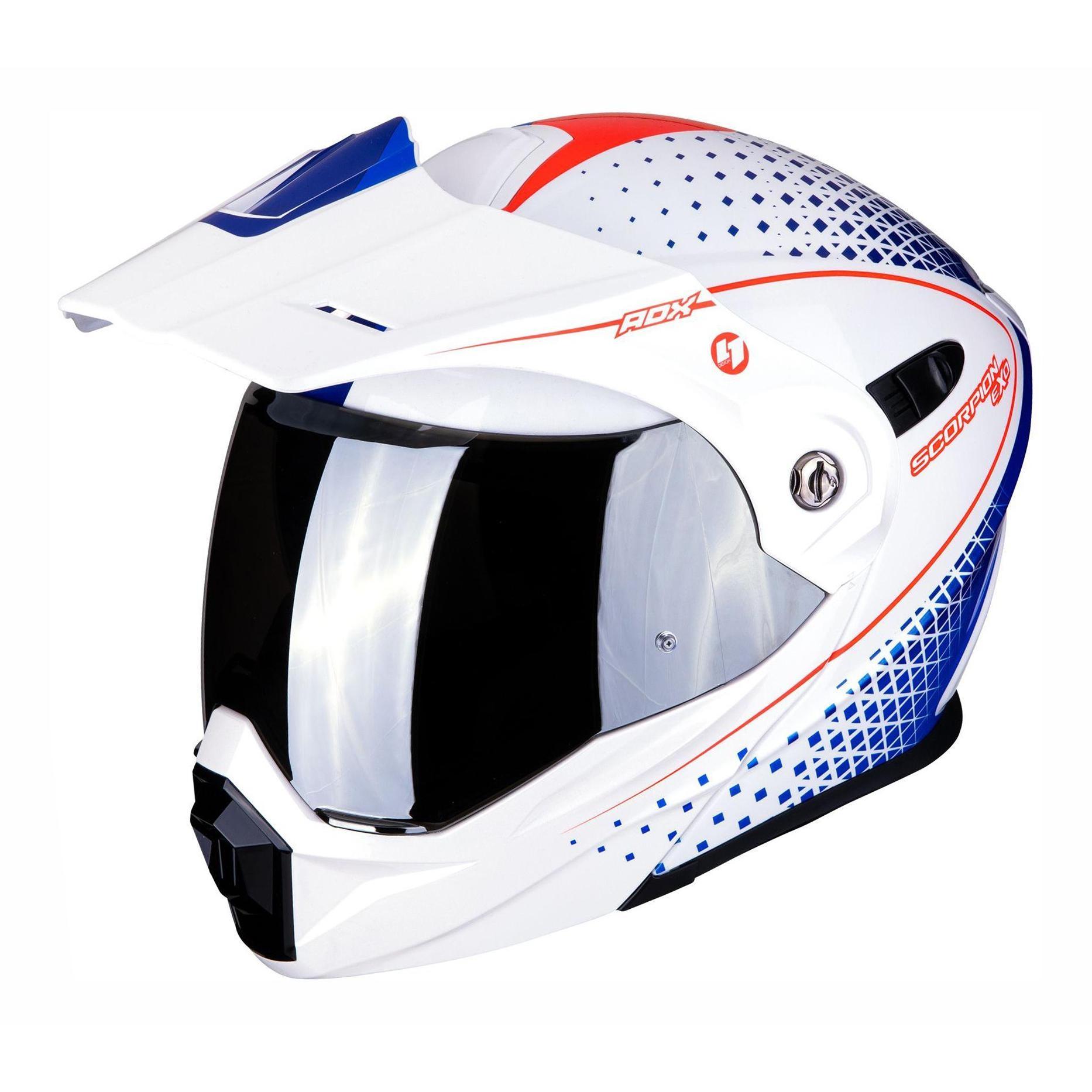 SCORPION Casque moto ADX 1 SOLID Blanc perle XS Blanc