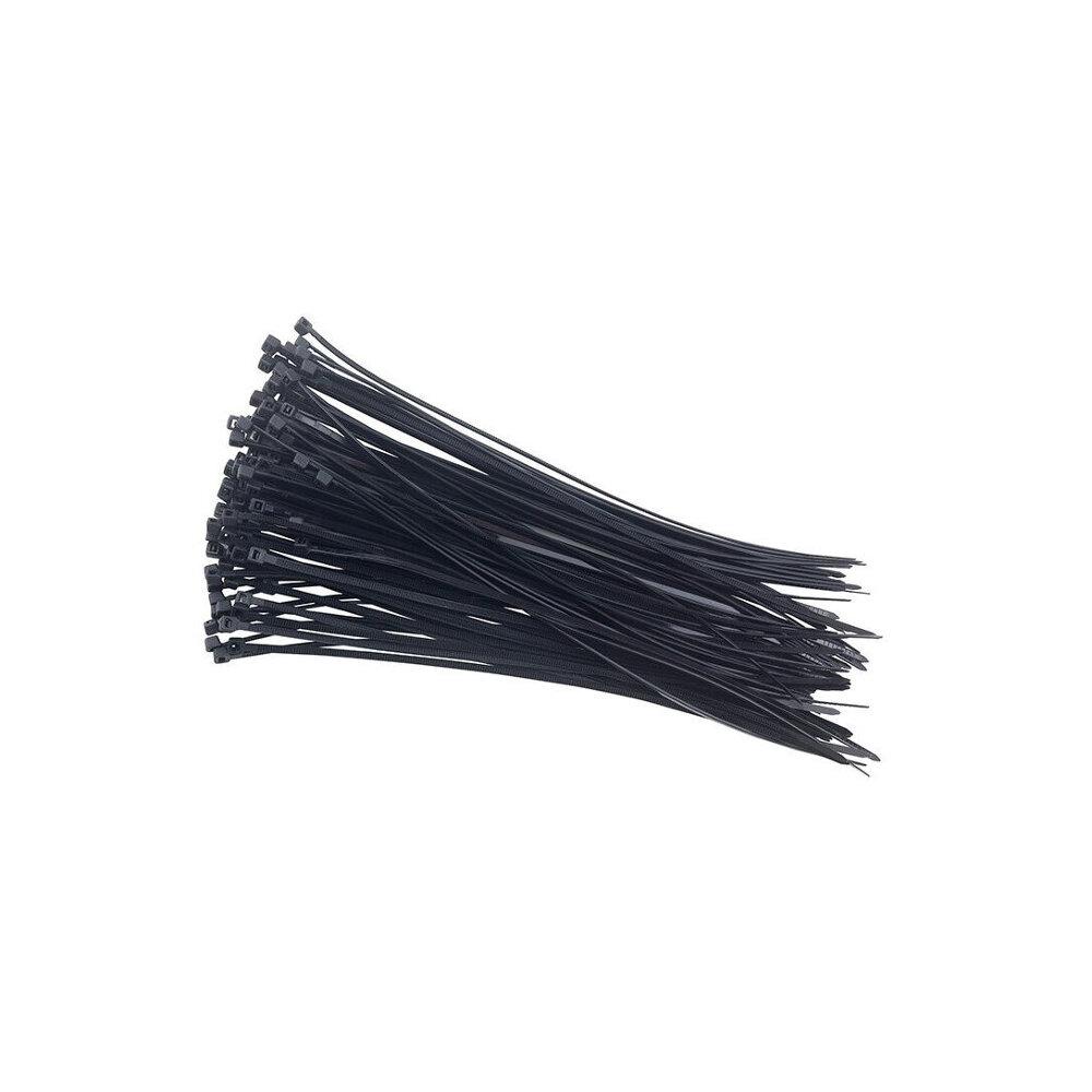 Sachet de 100 colliers rilsan nylon noir 100x2,5 - Atelier & Stand