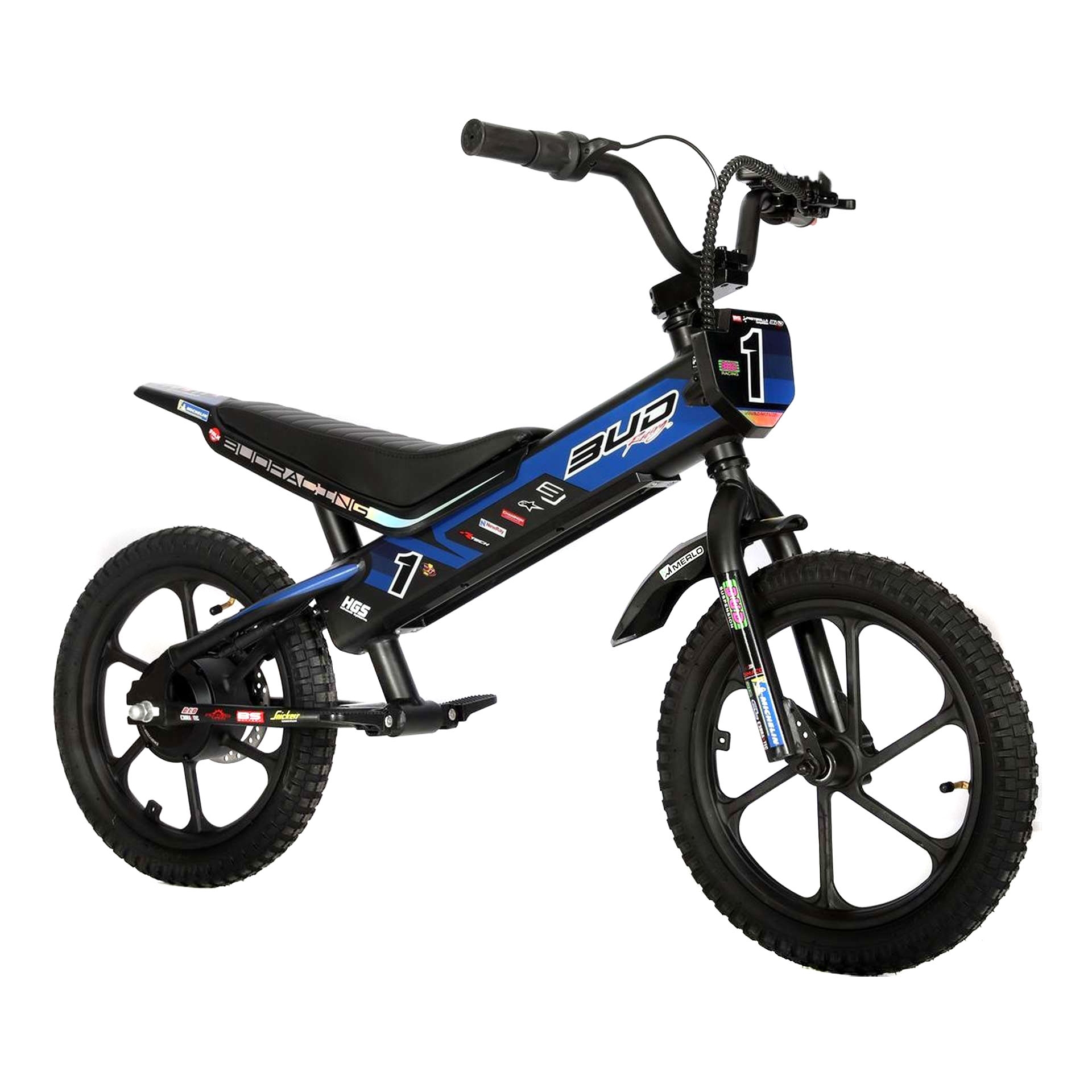 Draisienne électrique Bud Racing Mini E-Push Bike 16'' 2024 bleu
